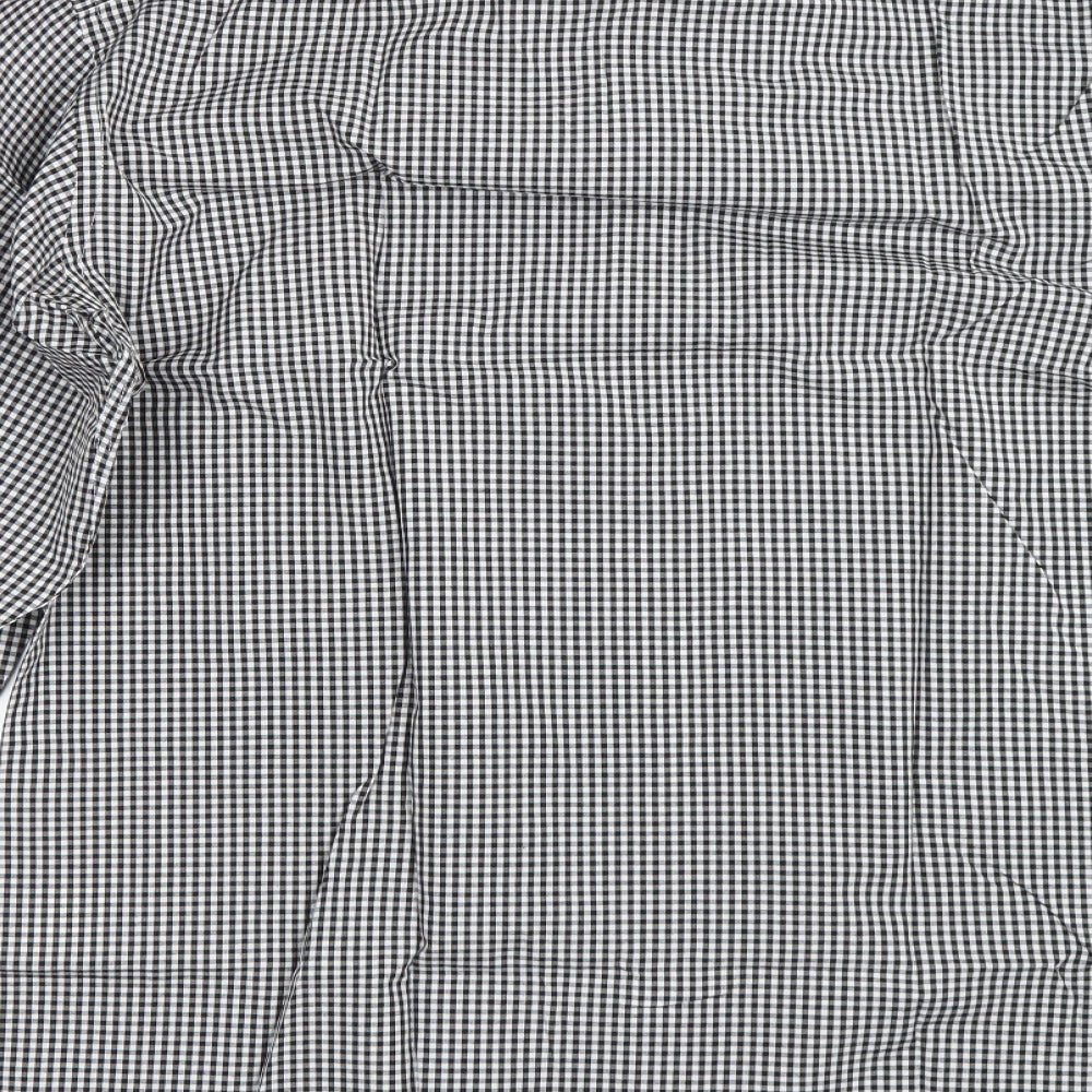 Disley Mens Black Check   Dress Shirt Size 15.5