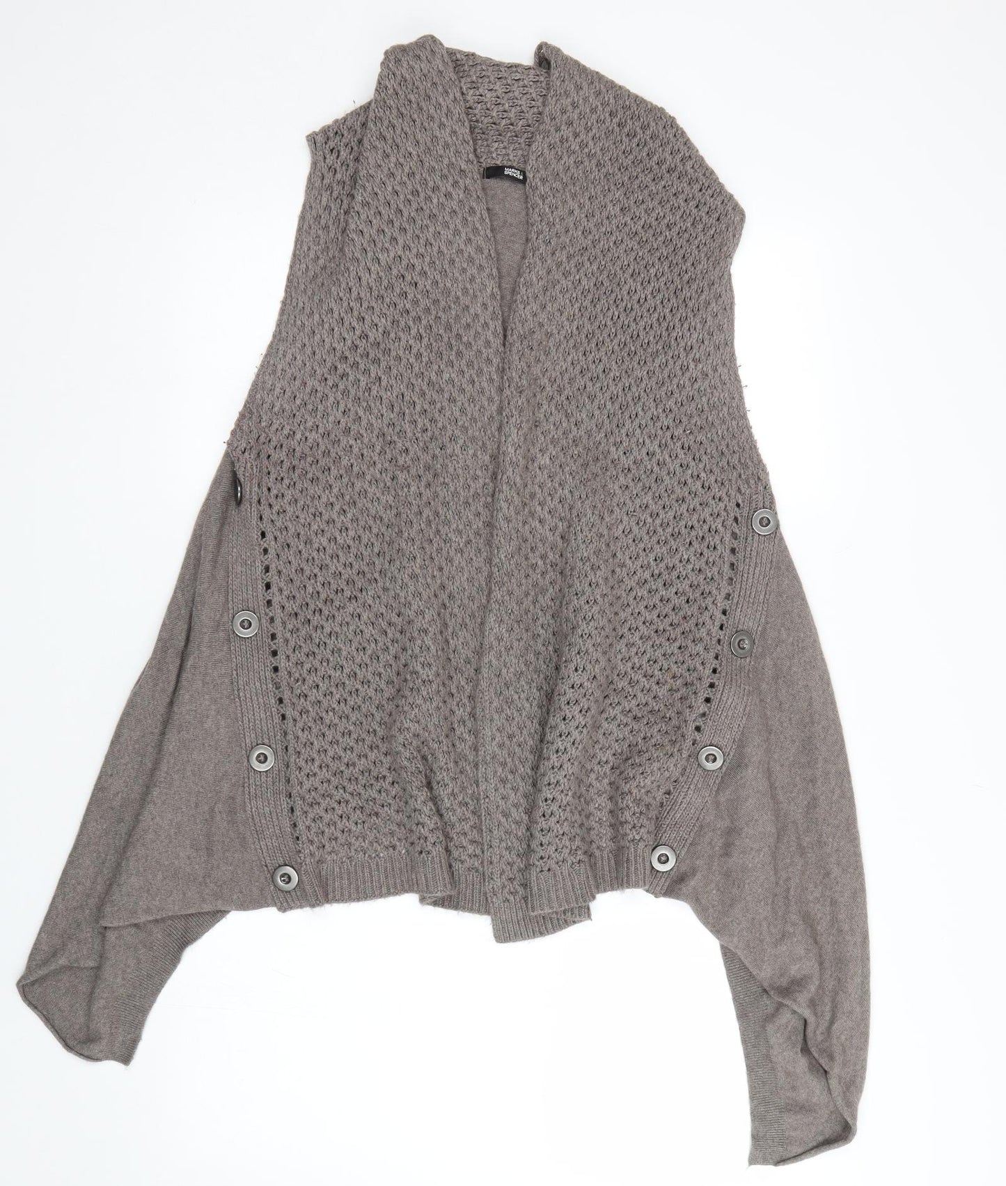 M&S Womens Brown   Cardigan Jumper Size 18