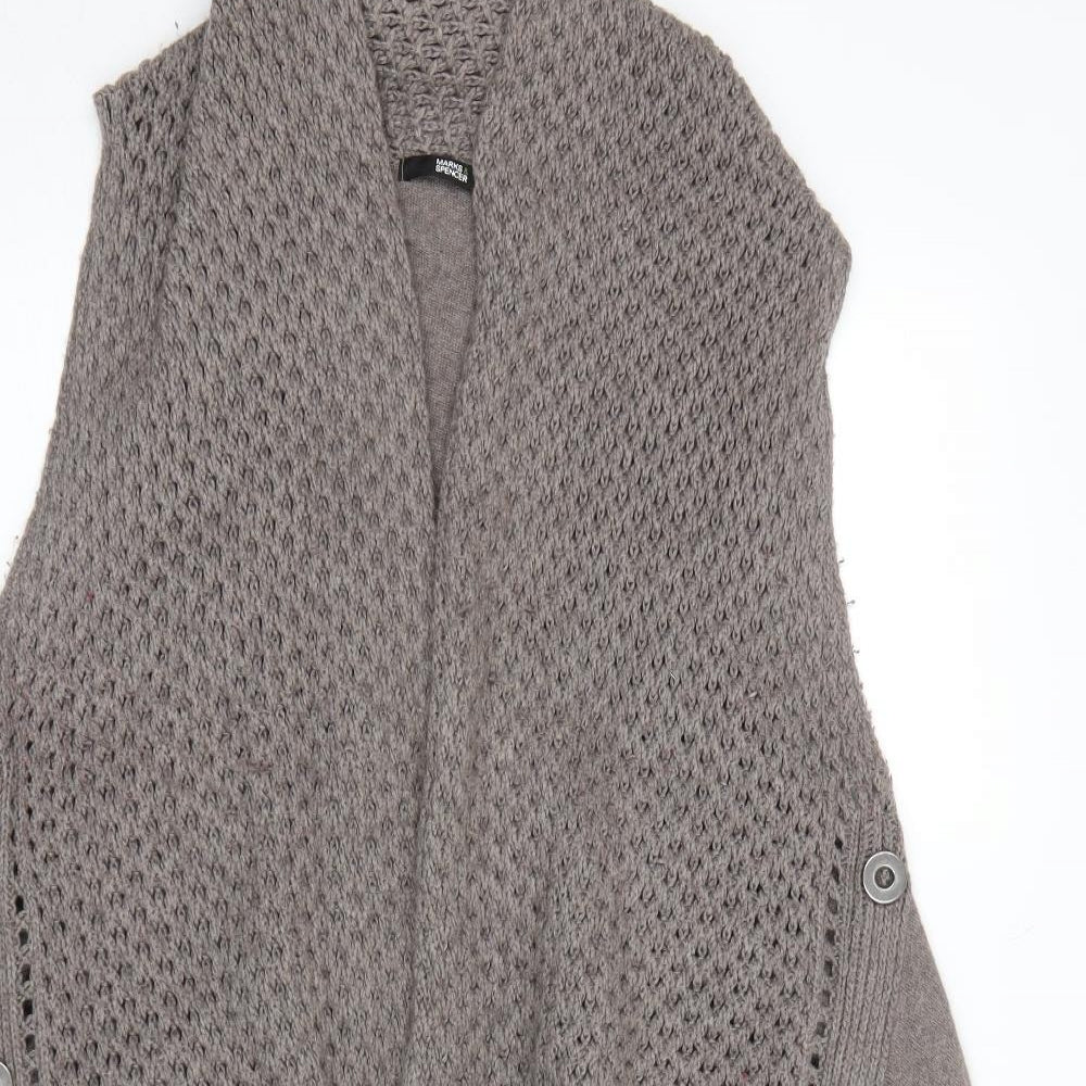 M&S Womens Brown   Cardigan Jumper Size 18