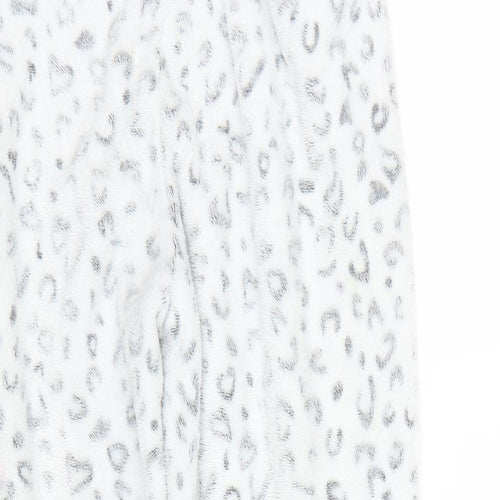 Love sleep Girls White Animal Print Fleece Cami Pyjama Pants Size 12-13 Years