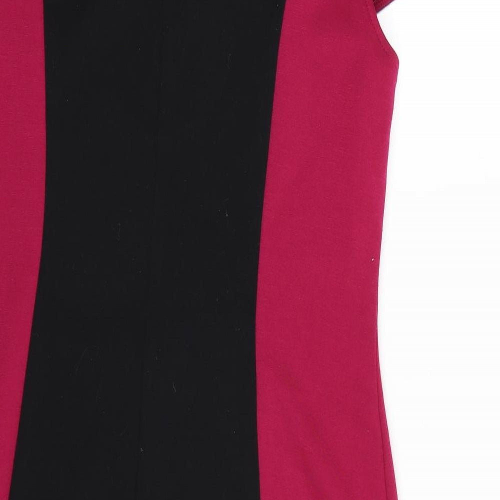 Peacocks Womens Pink Striped  Bodycon  Size 18