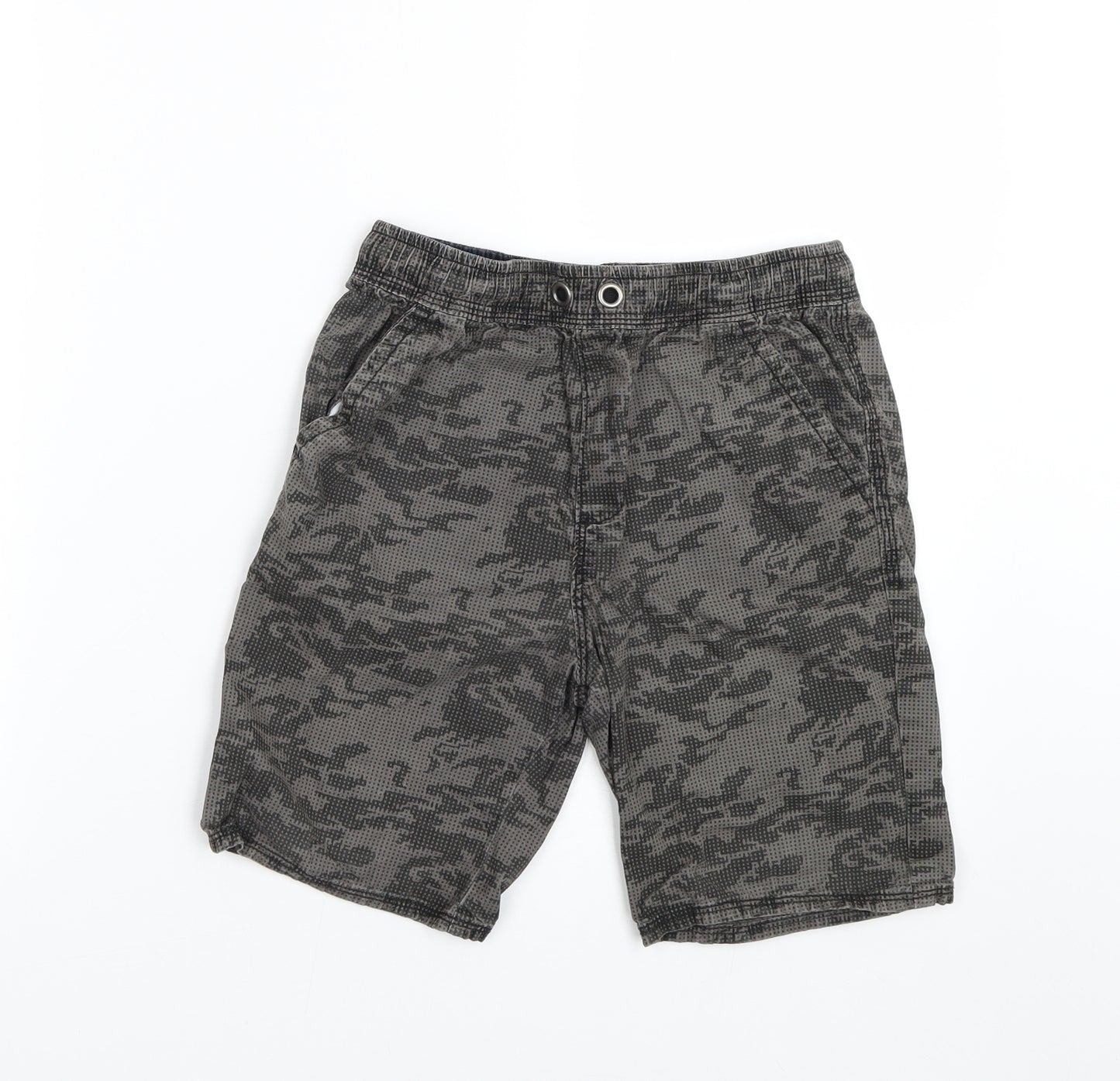 George Boys Grey Camouflage  Bermuda Shorts Size 9-10 Years