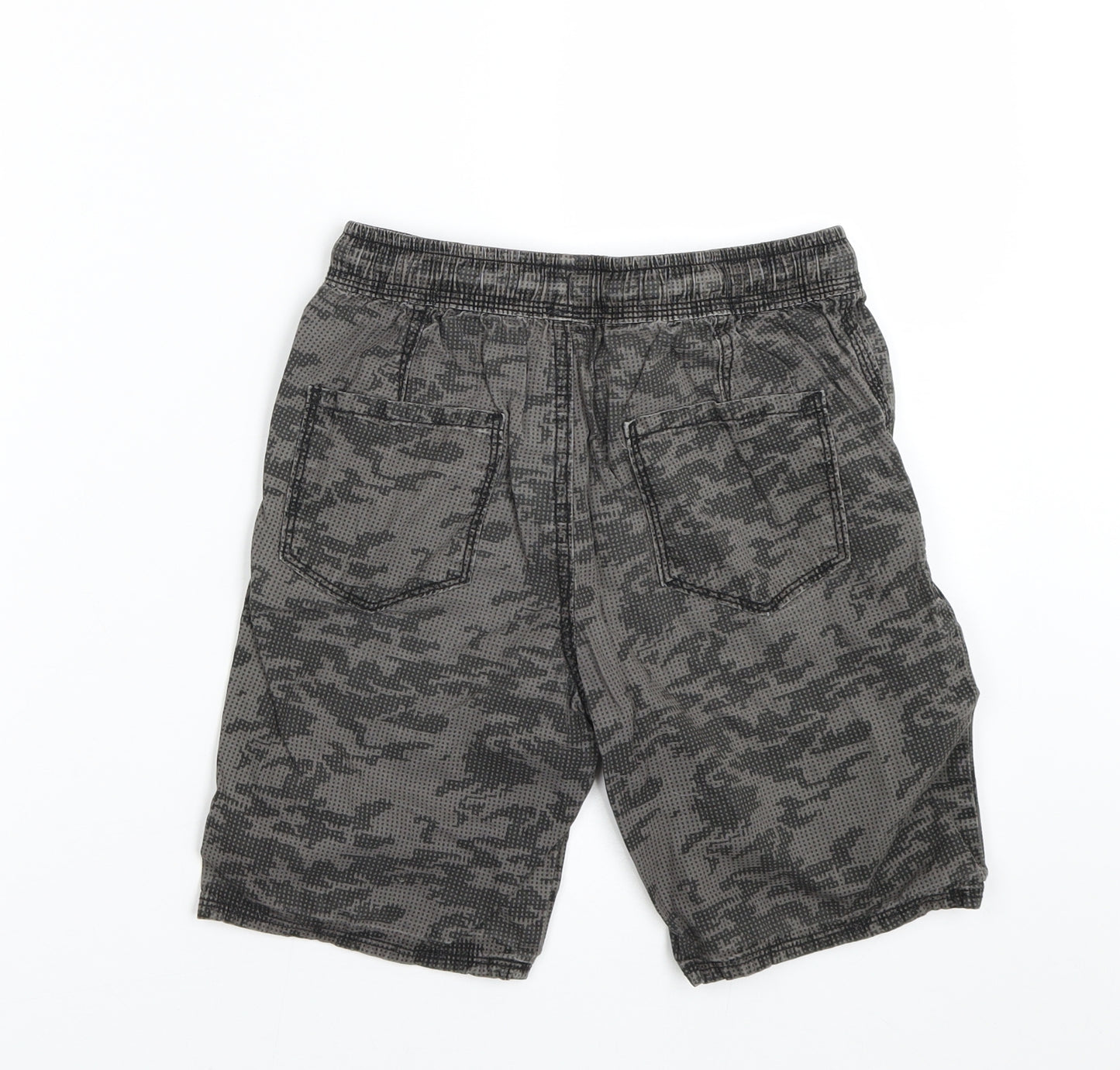 George Boys Grey Camouflage  Bermuda Shorts Size 9-10 Years