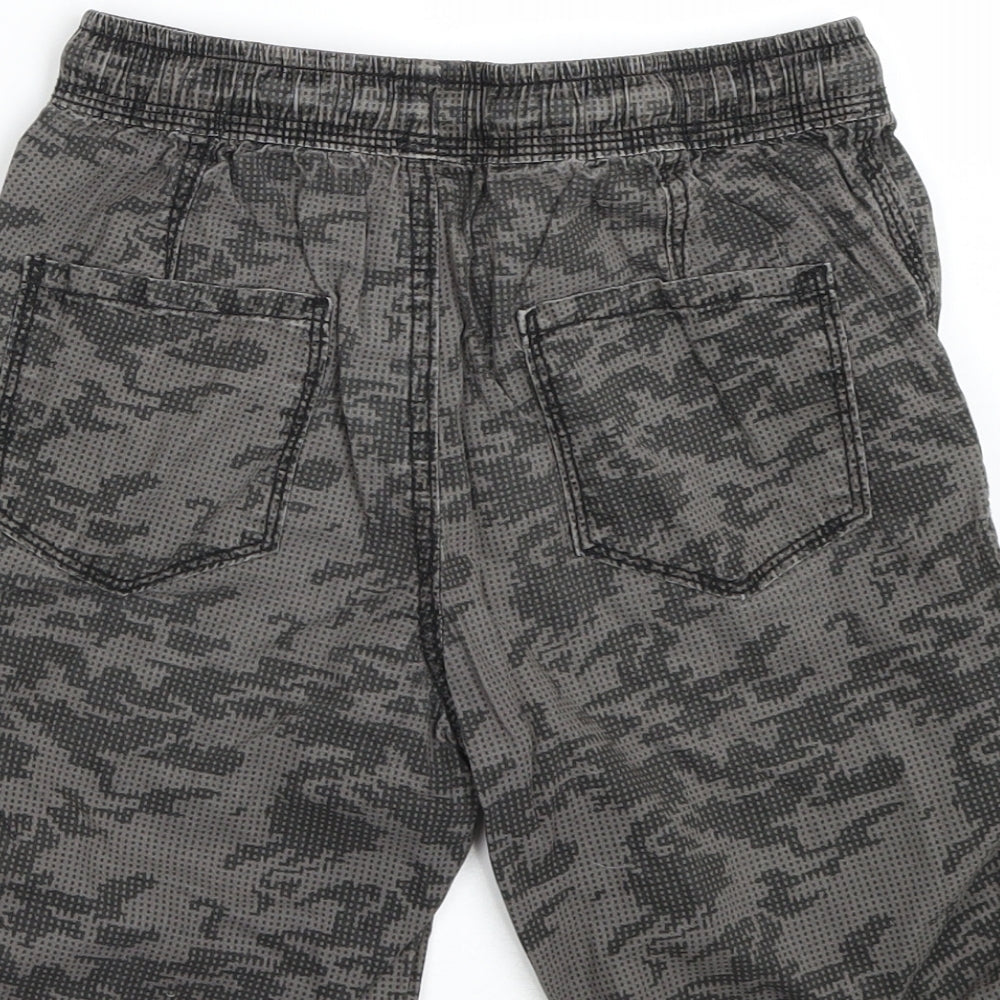 George Boys Grey Camouflage  Bermuda Shorts Size 9-10 Years