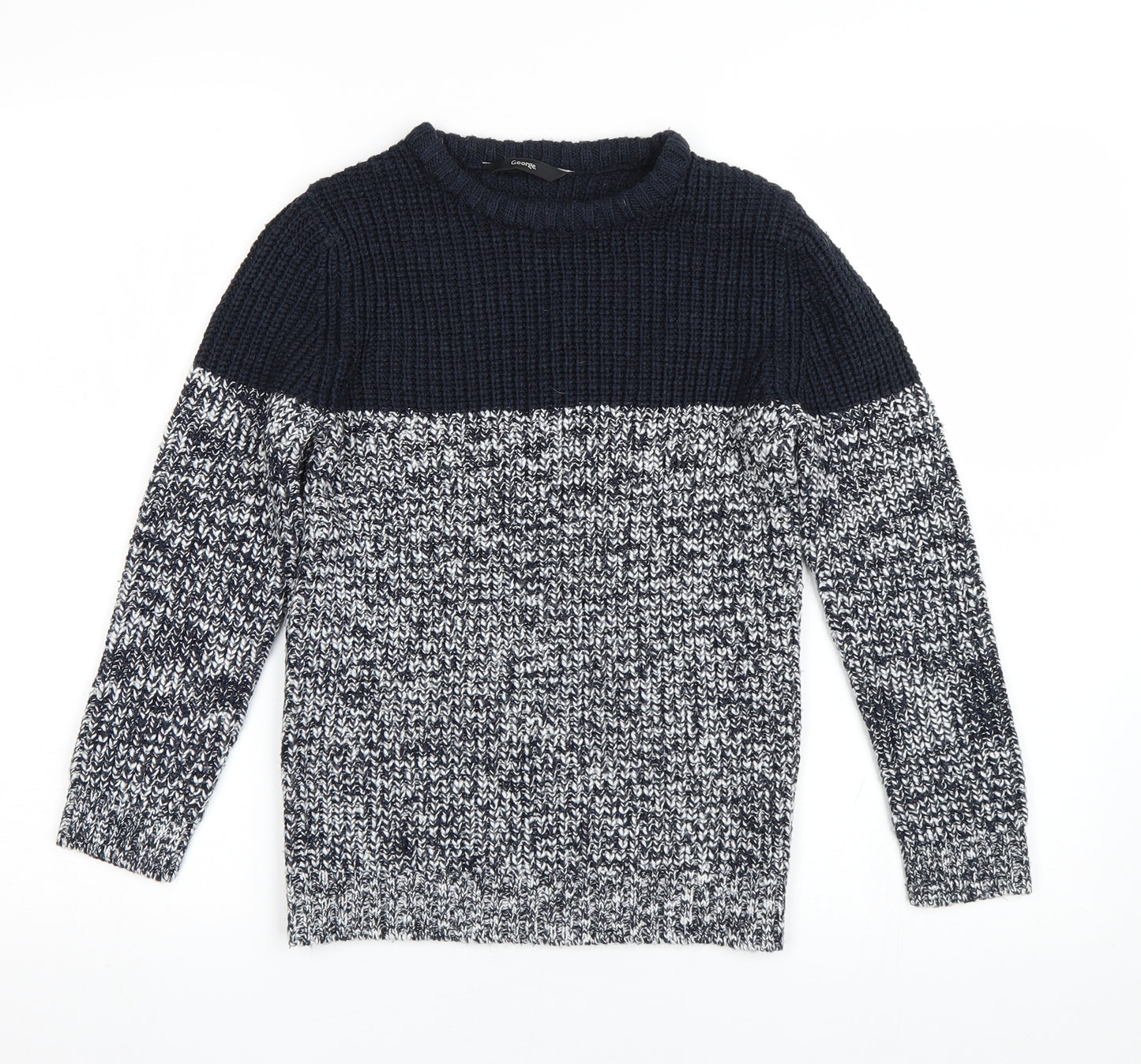 George Boys Blue   Pullover Jumper Size 9-10 Years