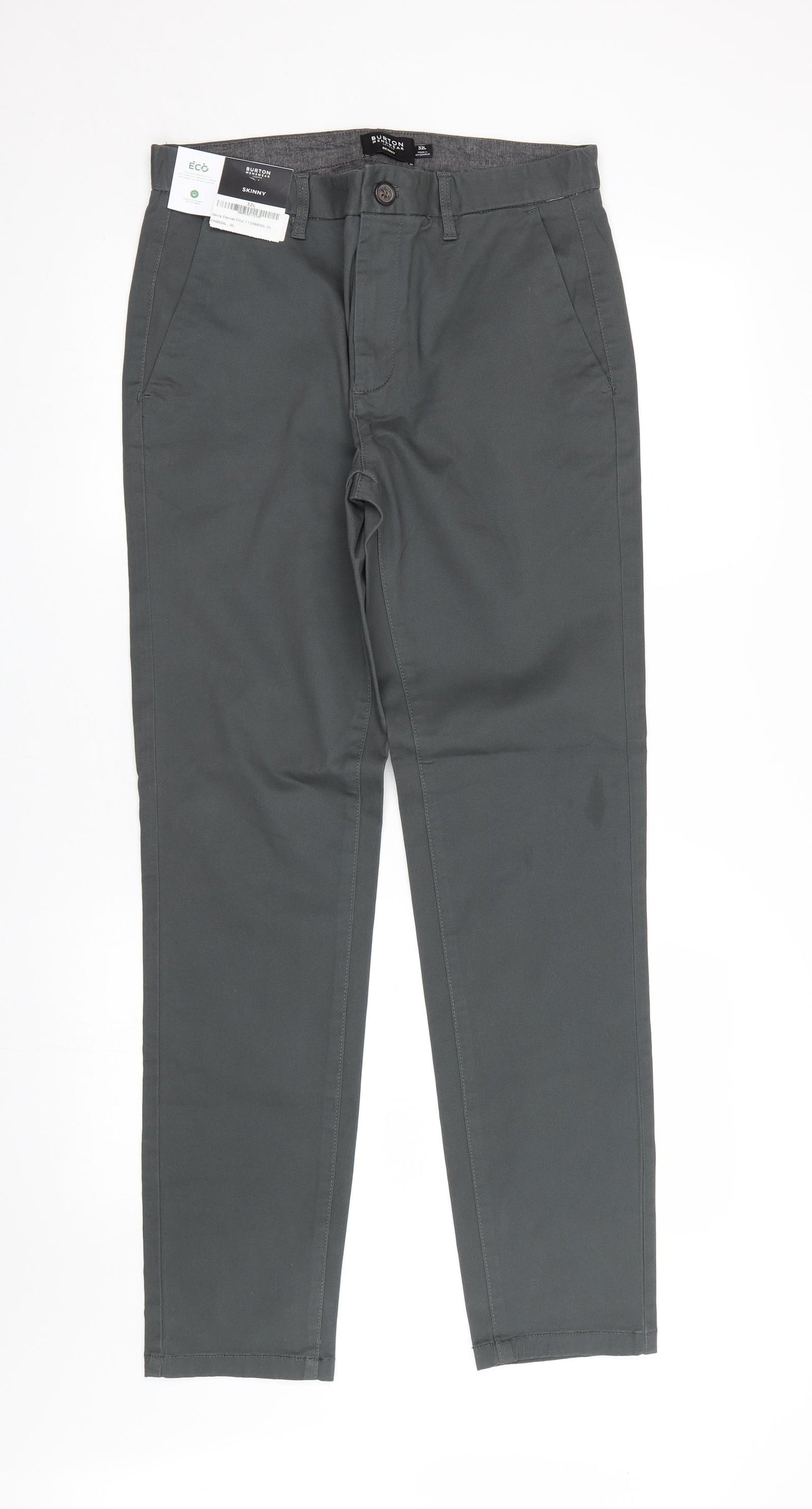 Burton Mens Grey   Trousers  Size 32 L30 in