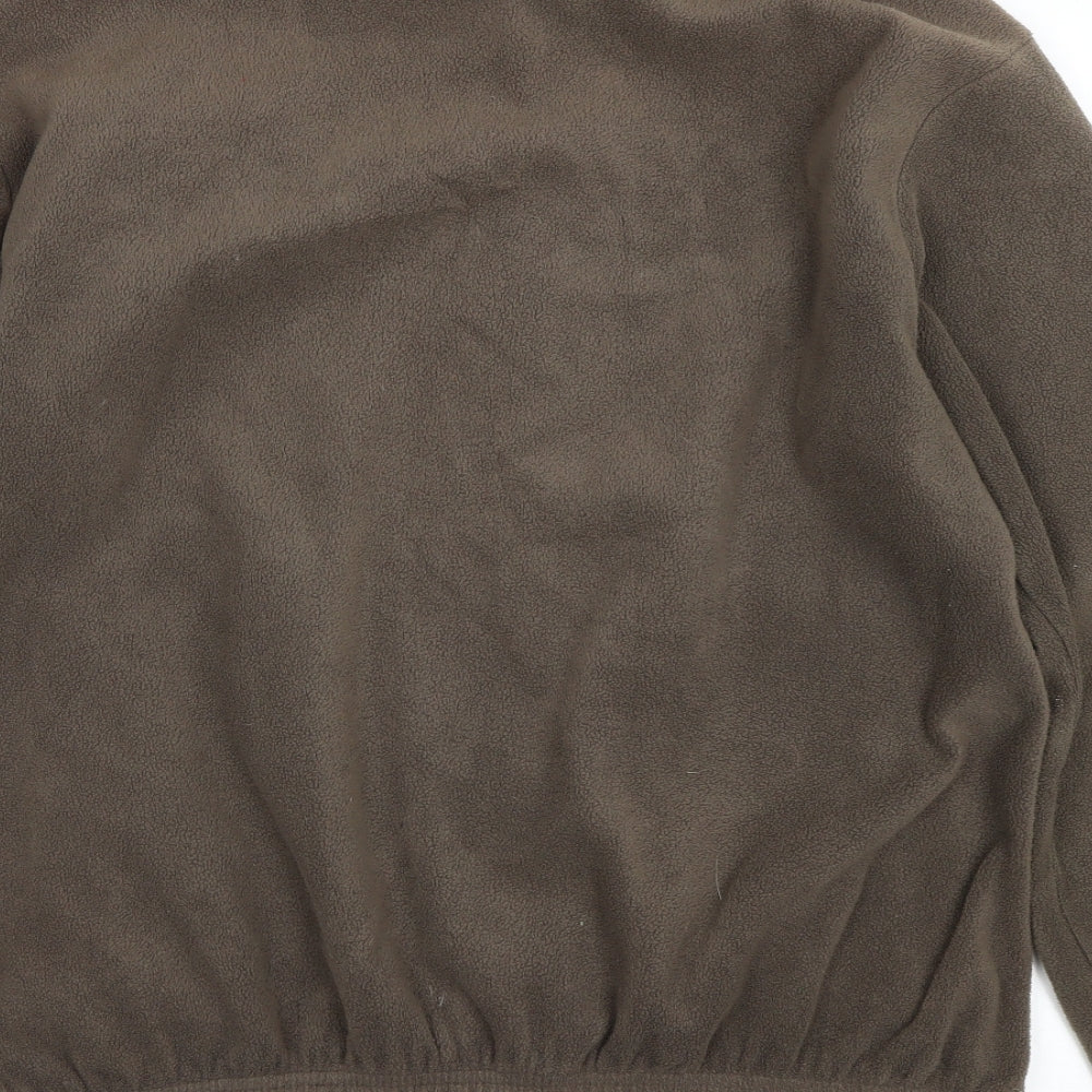DECATHLON Mens Brown   Full Zip Sweatshirt Size M