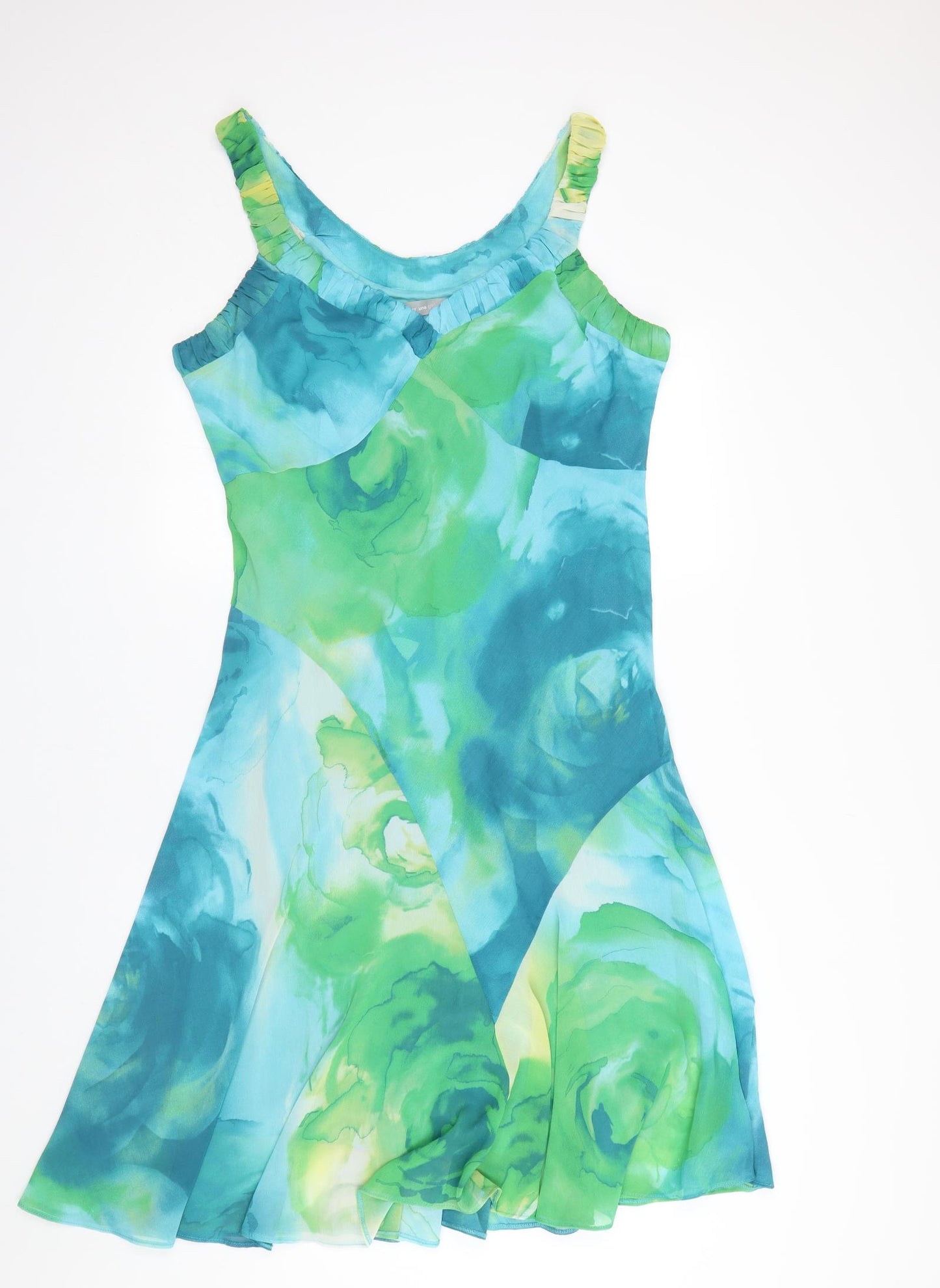 Per Una Womens Blue Floral  Tank Dress  Size 18