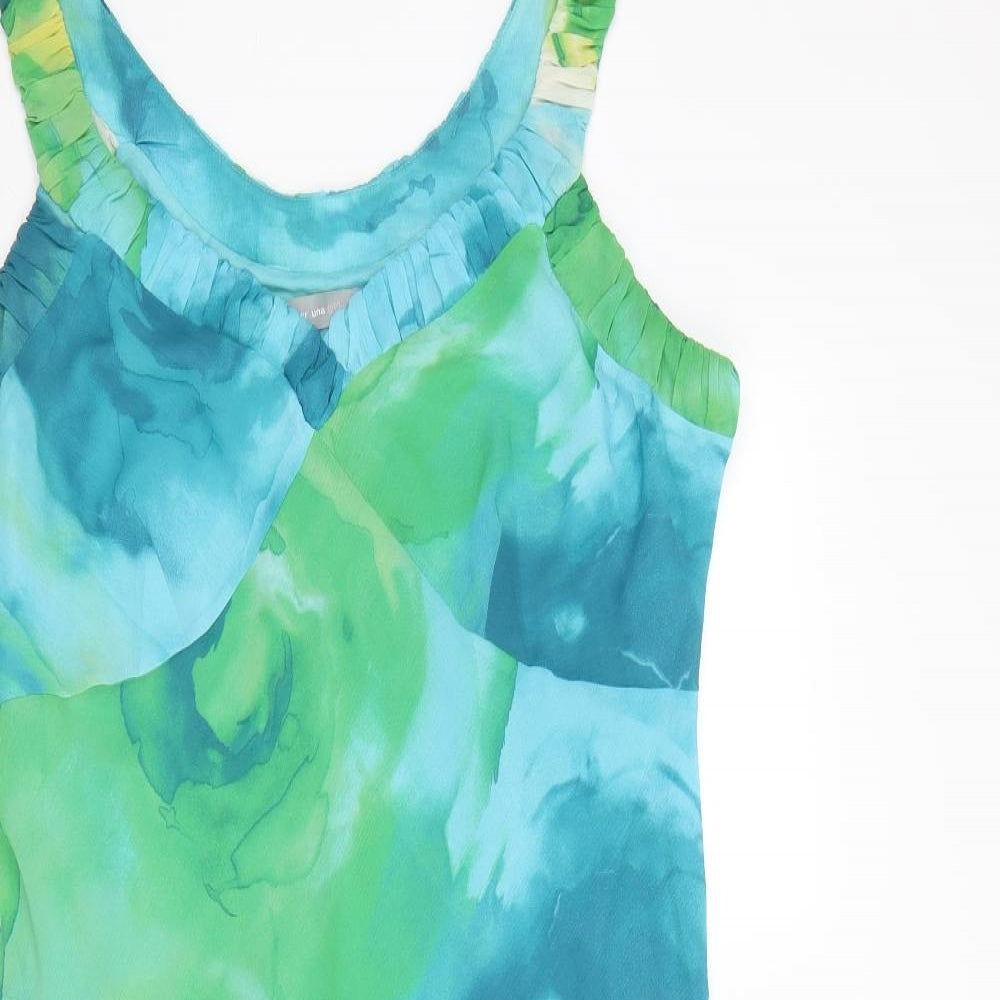 Per Una Womens Blue Floral  Tank Dress  Size 18