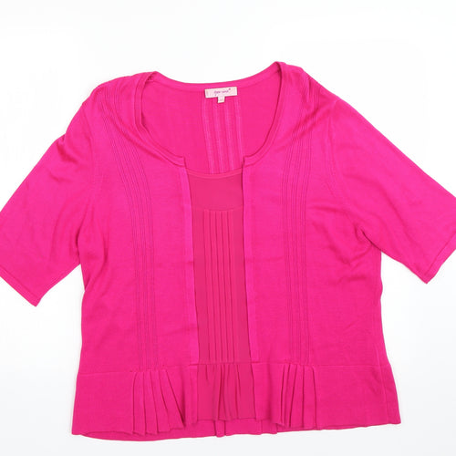 Per Una Womens Pink   Basic T-Shirt Size 18