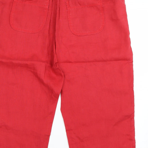 M&S Womens Red   Bermuda Shorts Size 16