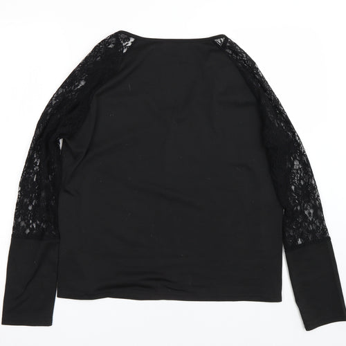 Preworn Womens Black   Basic T-Shirt Size L