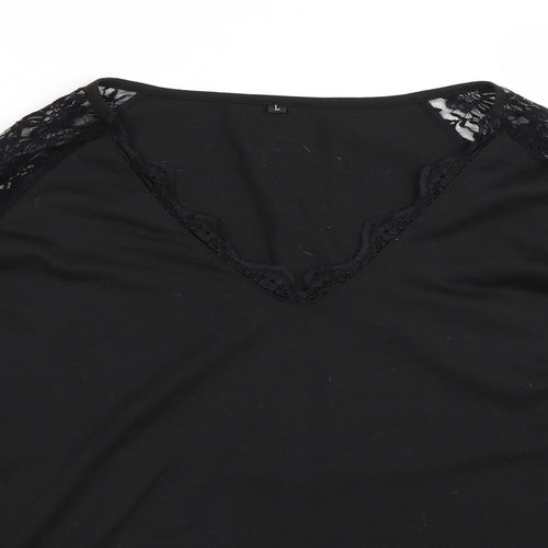 Preworn Womens Black   Basic T-Shirt Size L