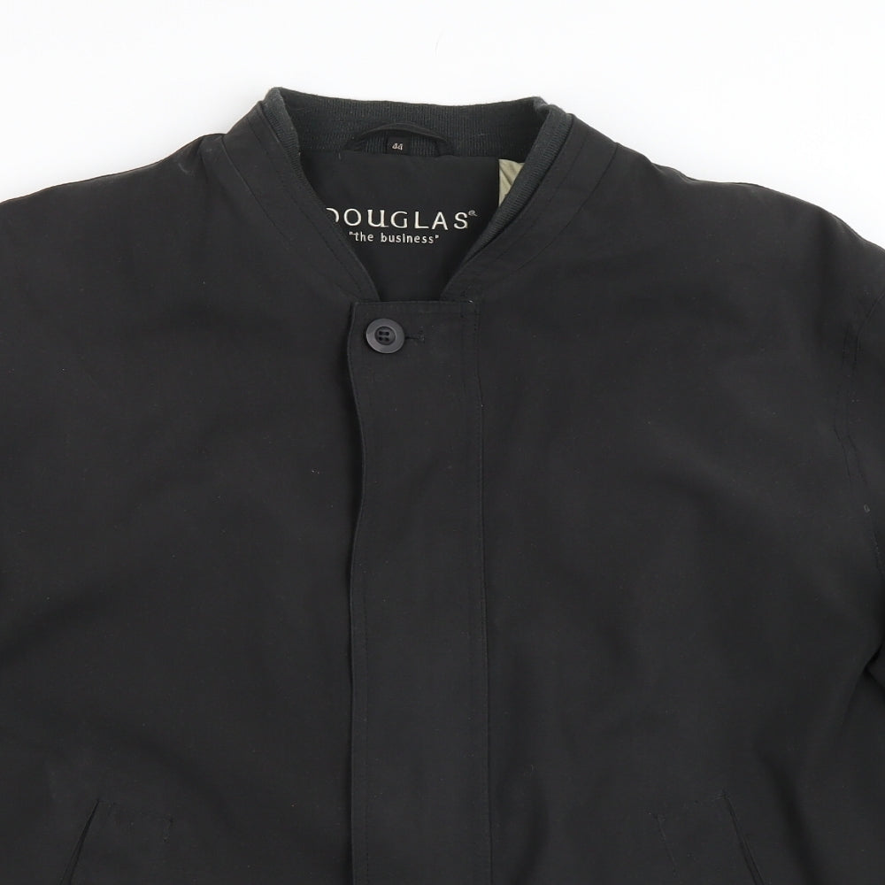 Douglas Mens Black   Jacket Coat Size M