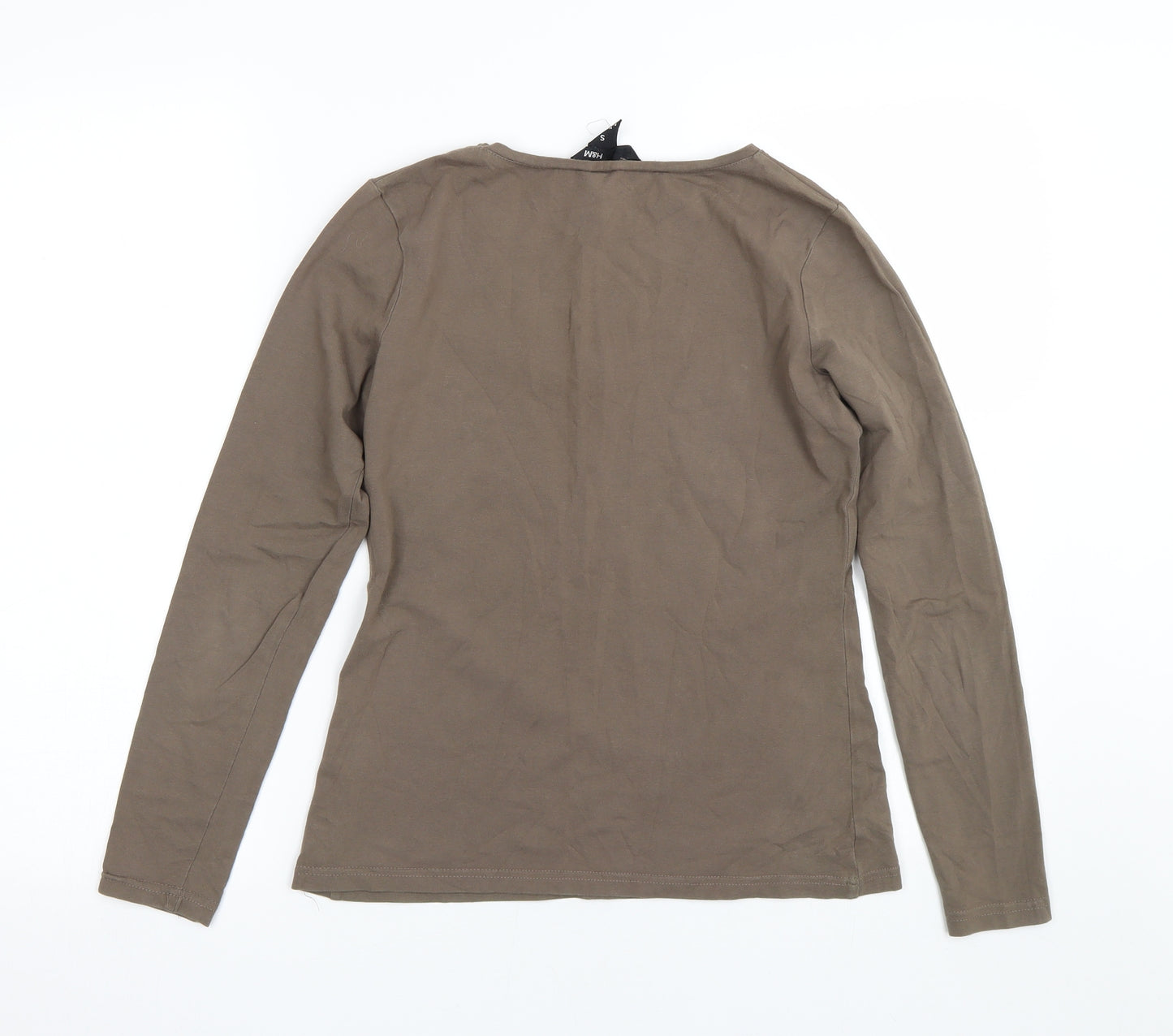 H&M Womens Brown   Basic T-Shirt Size S