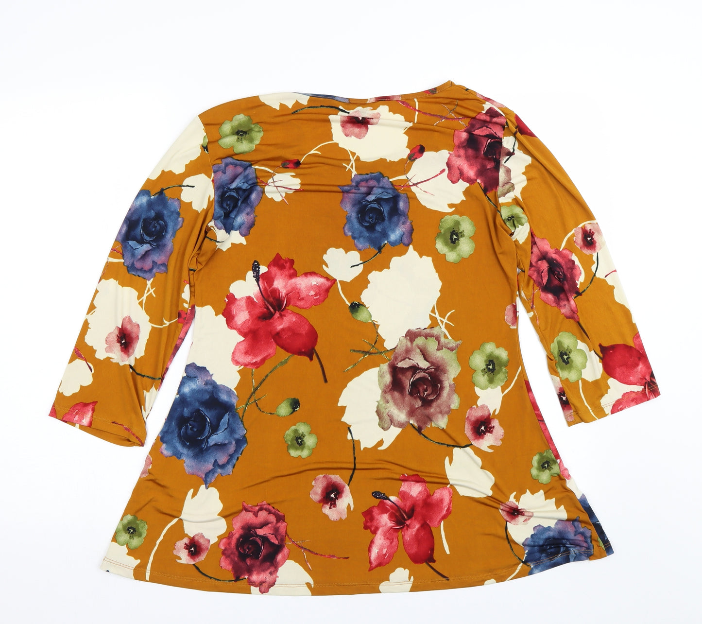 Classic Womens Multicoloured Floral  Basic T-Shirt Size 14