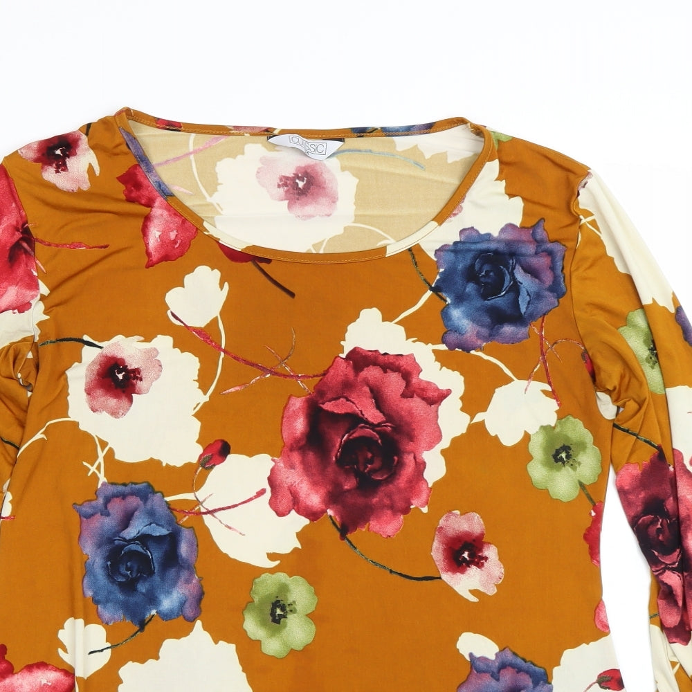 Classic Womens Multicoloured Floral  Basic T-Shirt Size 14