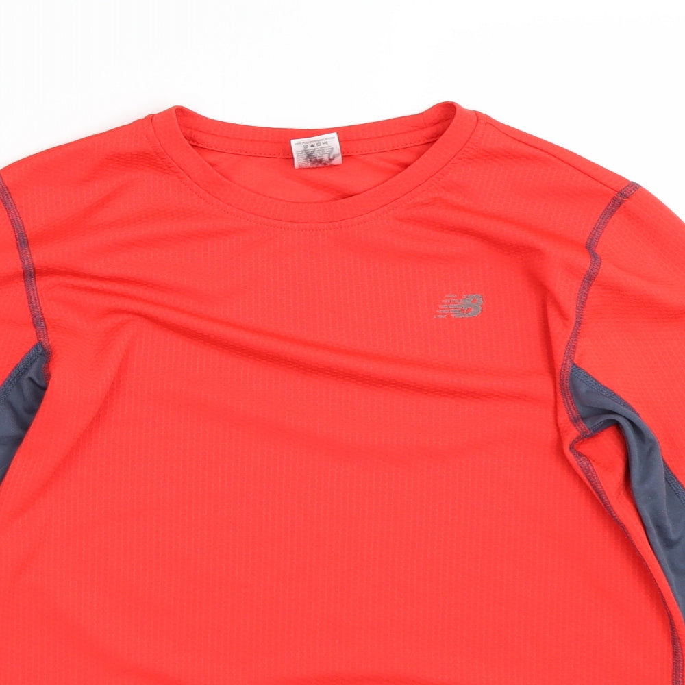 New Balance Boys Red   Basic T-Shirt Size 10-11 Years