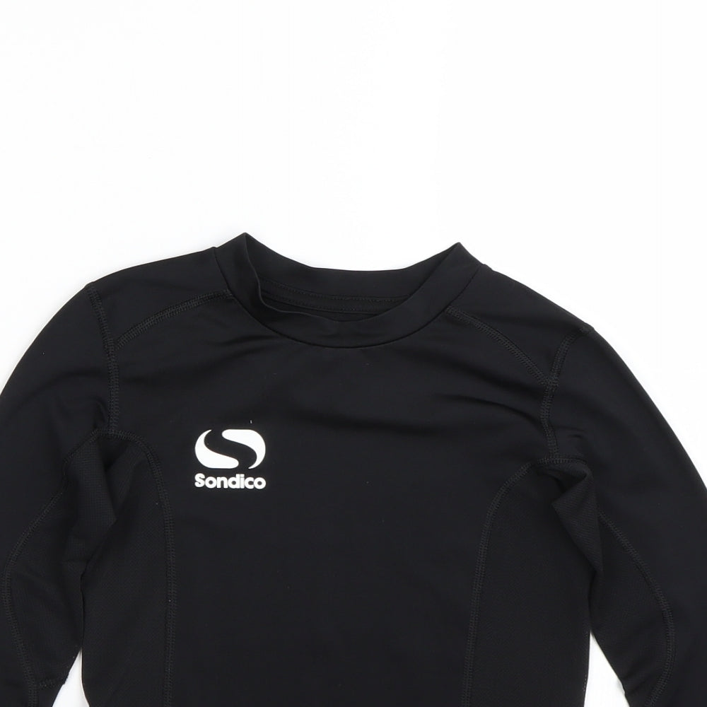 Sondico Boys Black   Basic T-Shirt Size 9-10 Years
