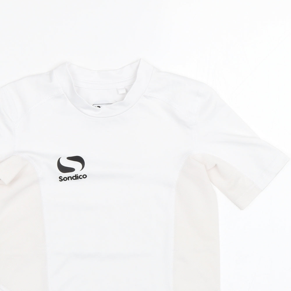 Sondico Boys White   Basic T-Shirt Size 9-10 Years