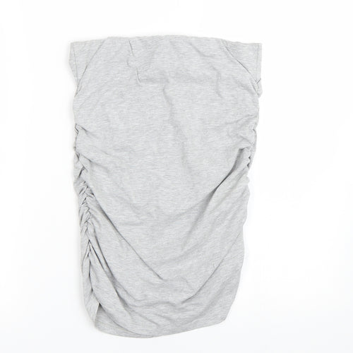 Dorothy Perkins Womens Grey   Wrap T-Shirt Size 10