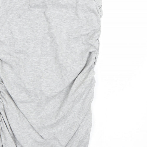 Dorothy Perkins Womens Grey   Wrap T-Shirt Size 10