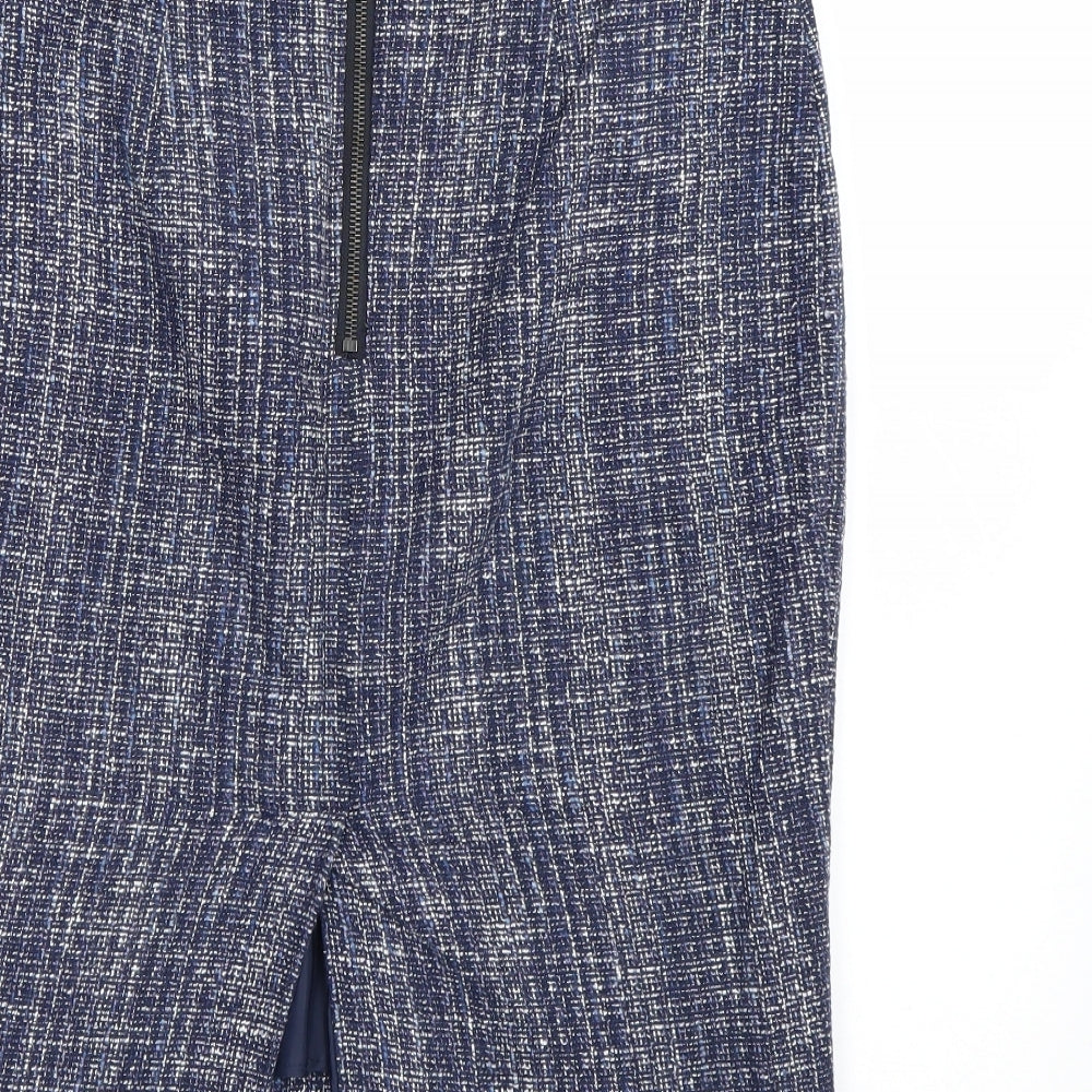 M&S Womens Blue   Bandage Skirt Size 10