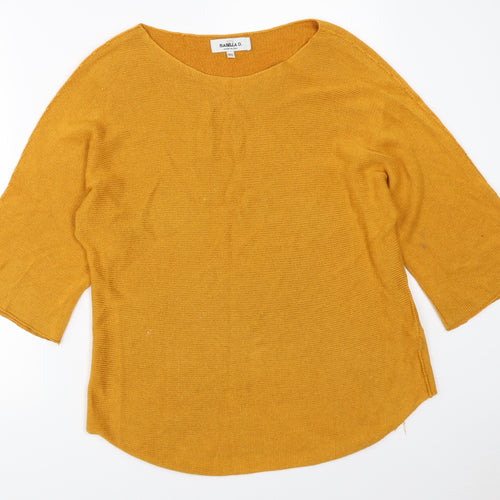 Isabella D Womens Yellow   Pullover Jumper Size M