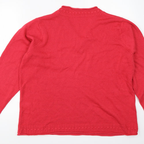 Daxon Womens Red   Pullover Jumper Size 20