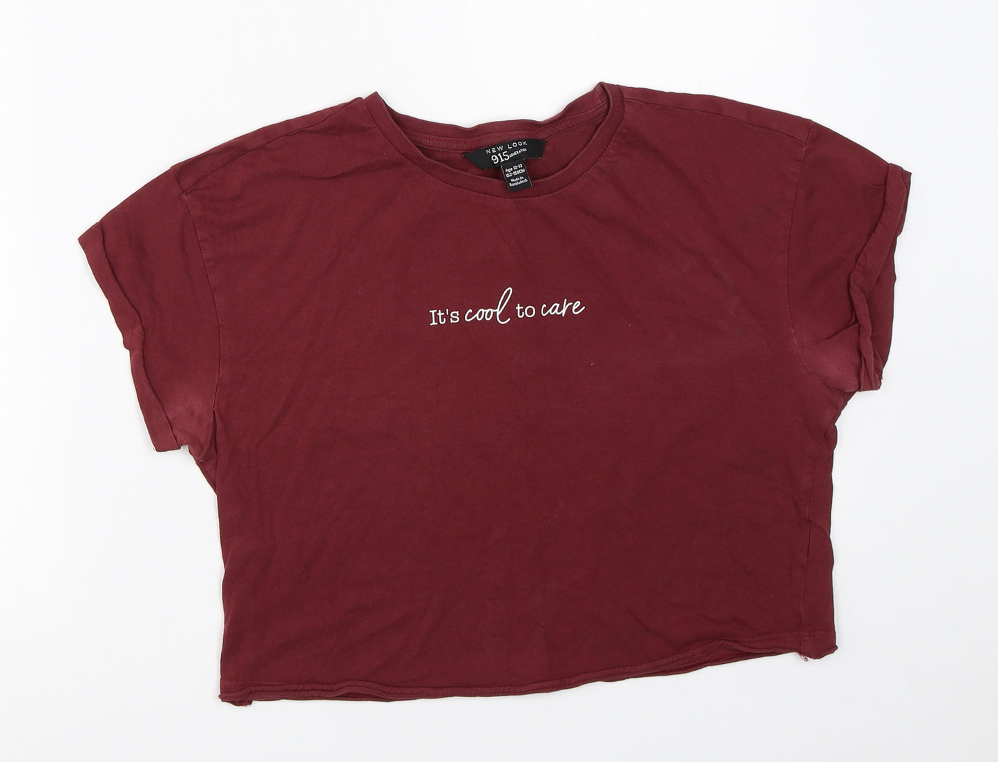 New Look Girls Red   Basic T-Shirt Size 12-13 Years