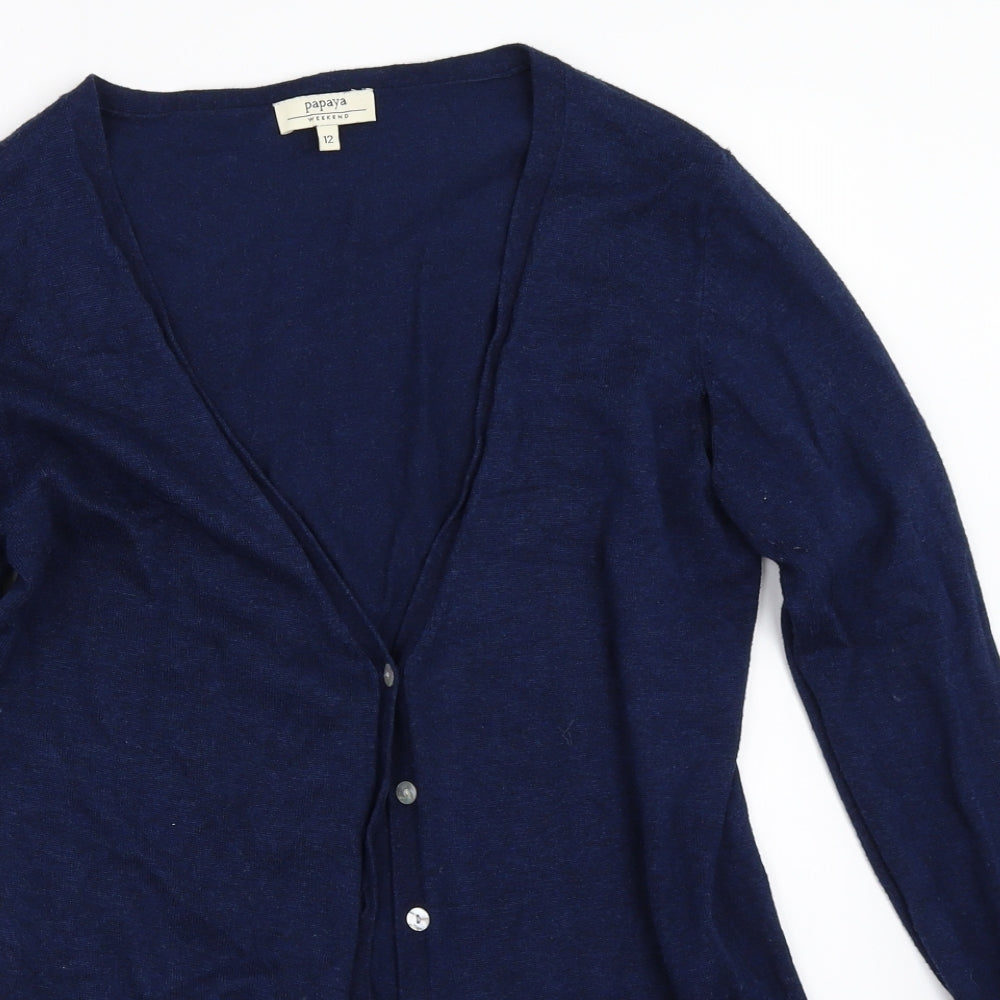 Matalan Womens Blue   Cardigan Jumper Size 12