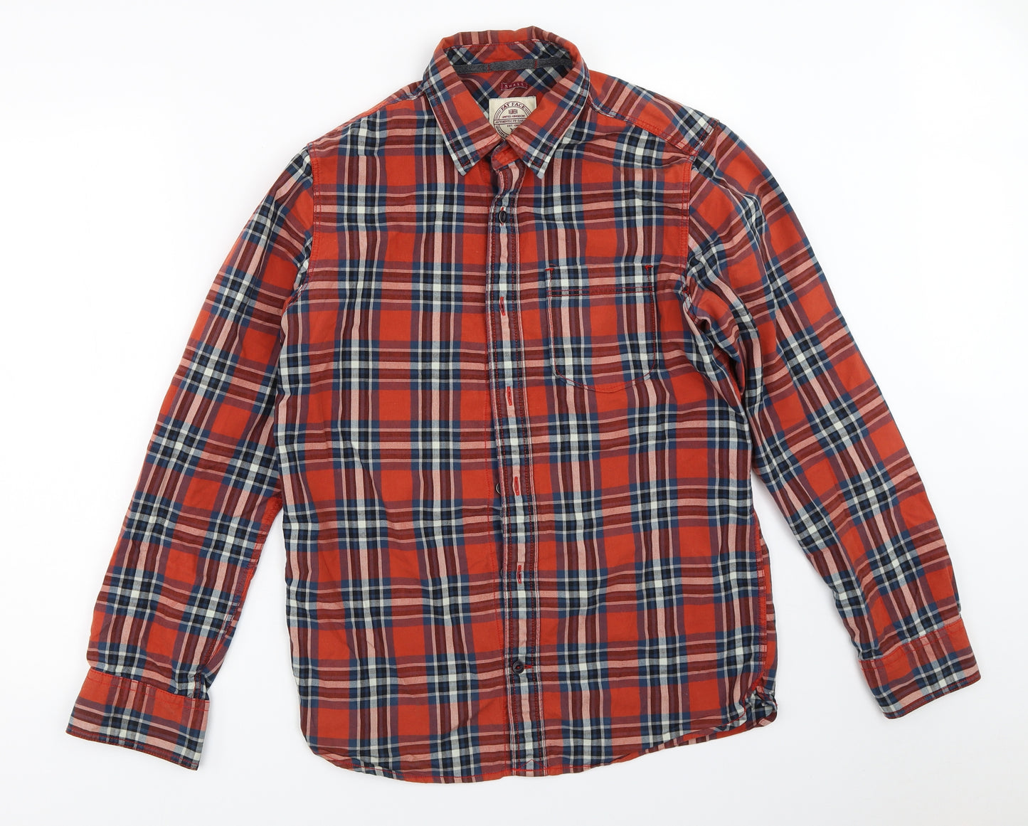 Fat Face Mens Red Check   Button-Up Size S