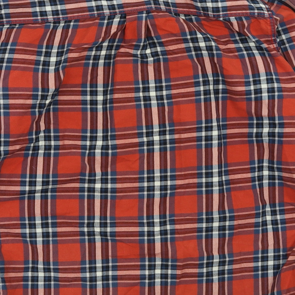 Fat Face Mens Red Check   Button-Up Size S