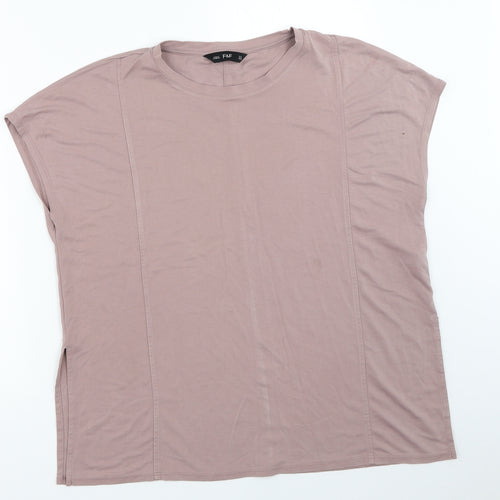 F&F Womens Pink   Basic T-Shirt Size 14