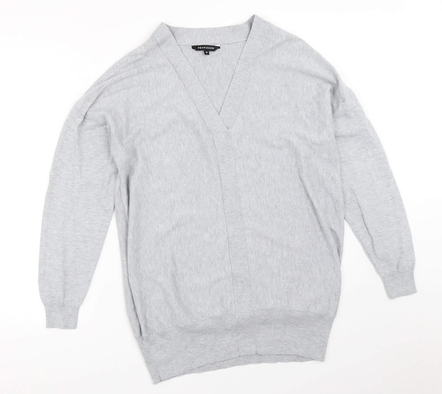 Peacocks Womens Grey   Pullover Jumper Size 12