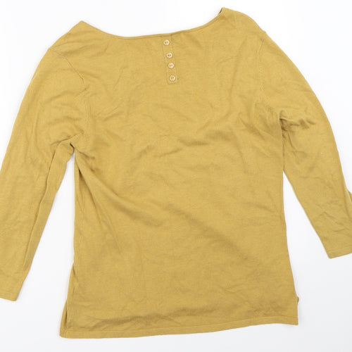 NEXT Womens Yellow   Pullover Jumper Size 12