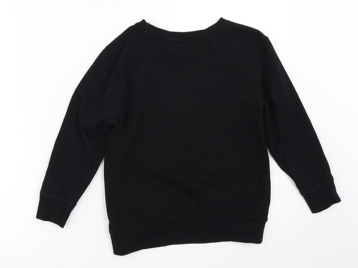 George Girls Black   Pullover Sweatshirt Size 6-7 Years