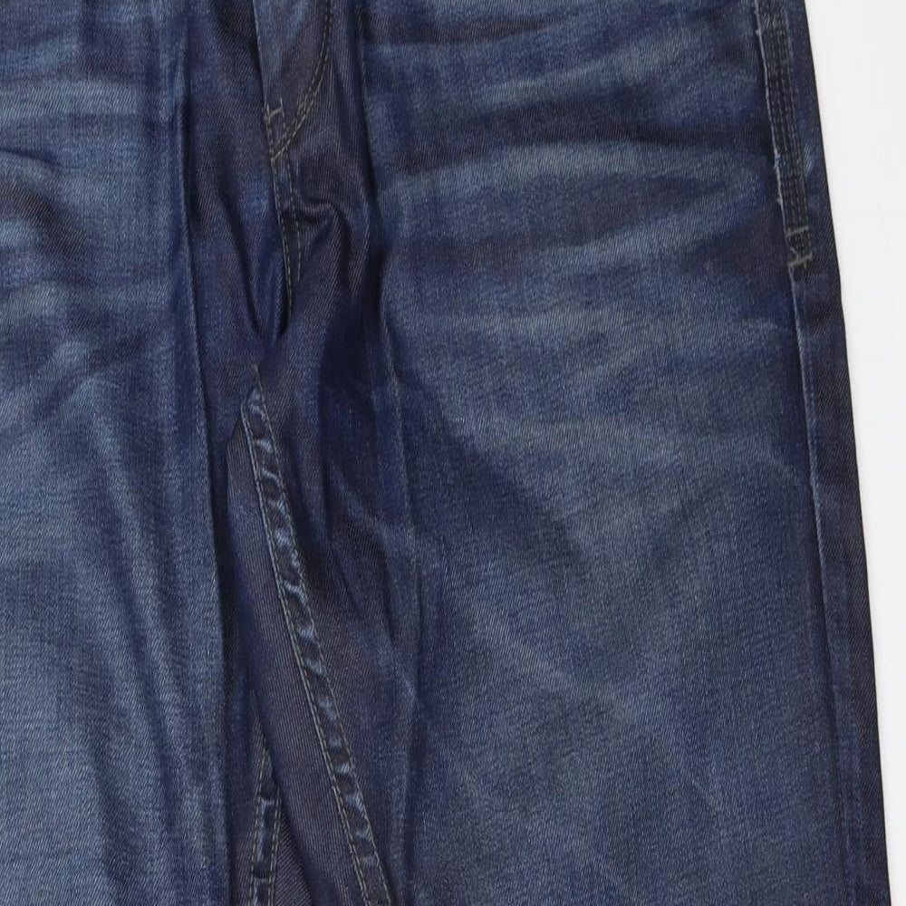 JACK & JONES Mens Blue  Denim Straight Jeans Size 36 in L32 in