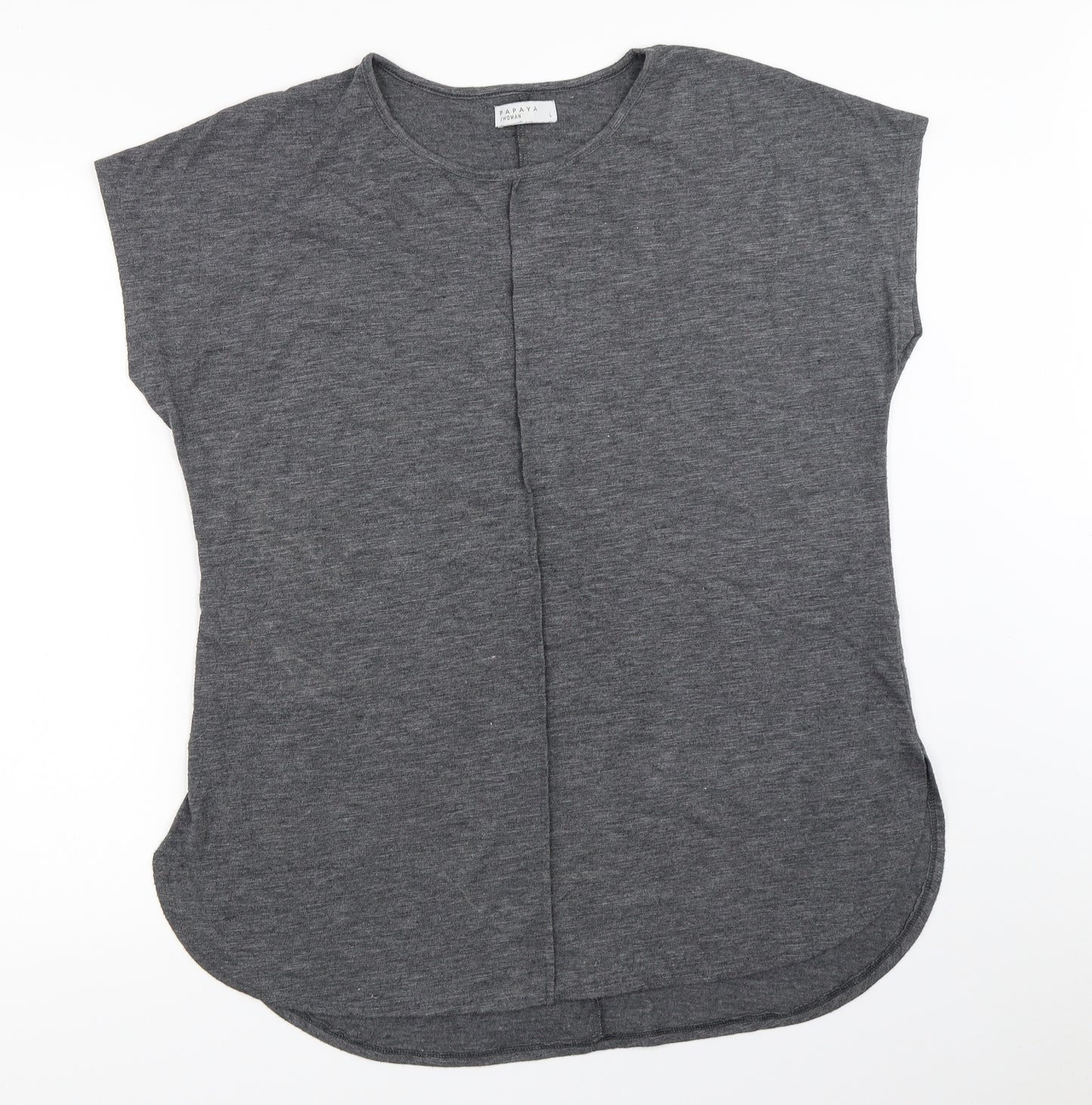 Papaya Womens Grey   Basic T-Shirt Size L