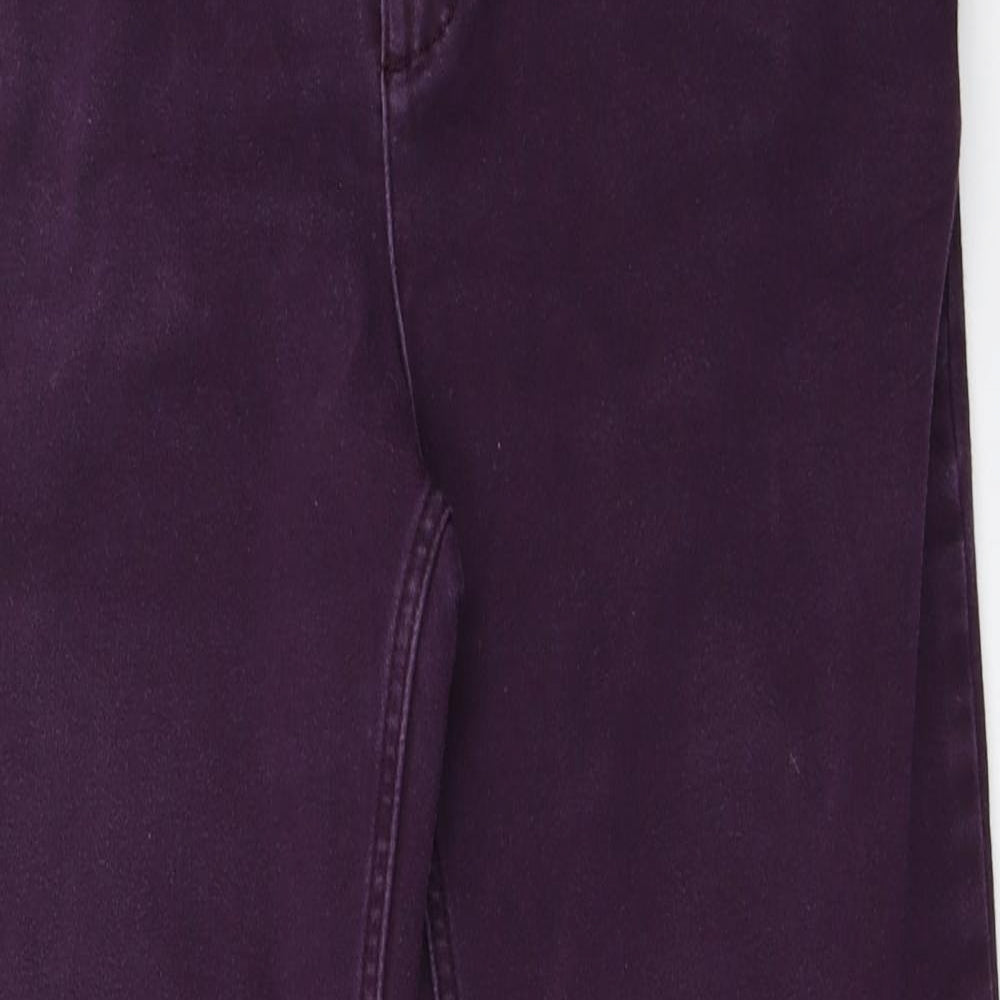 Marks and Spencer Womens Purple   Straight Jeans Size 14 L27 in