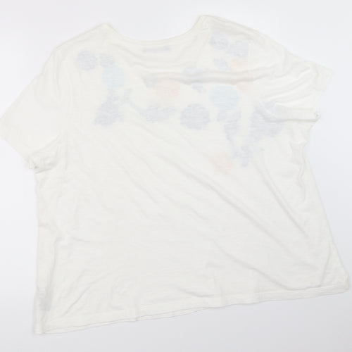 Marks and Spencer Womens White   Basic T-Shirt Size 20