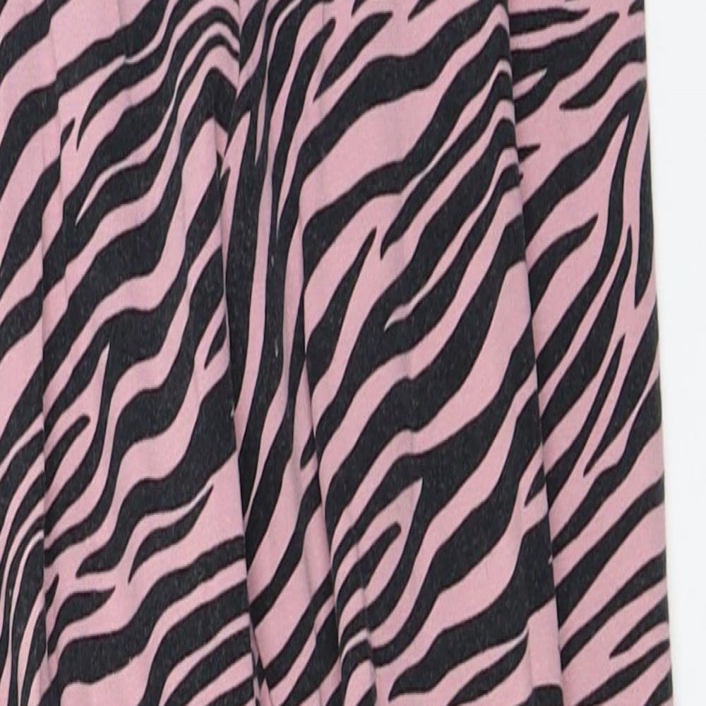 Marks and Spencer Girls Pink Animal Print  Capri Trousers Size 10-11 Years - Leggings