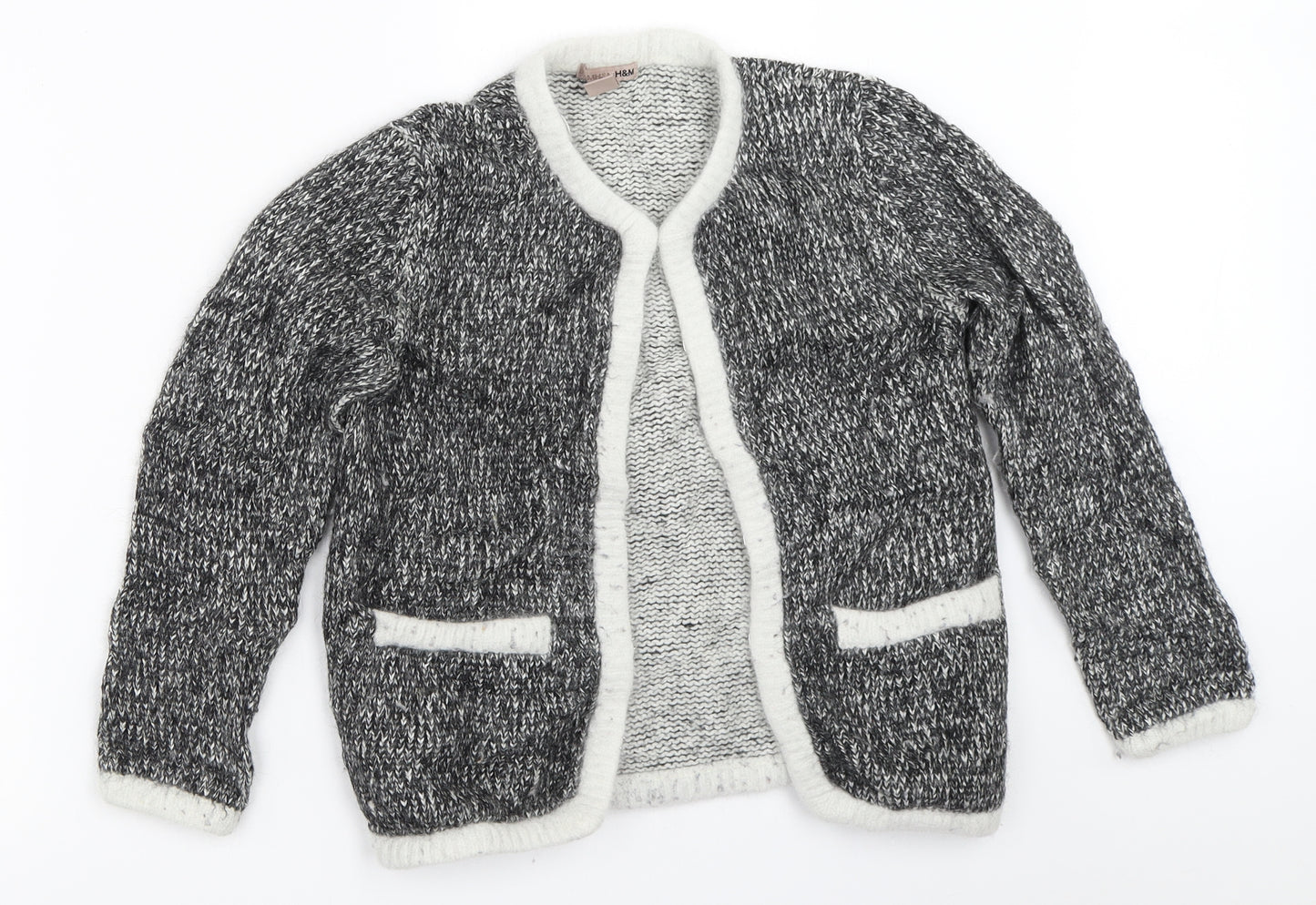 H&M Womens Grey   Cardigan Jumper Size 36