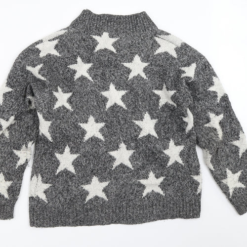 Wild Flower Womens Grey   Pullover Jumper Size S