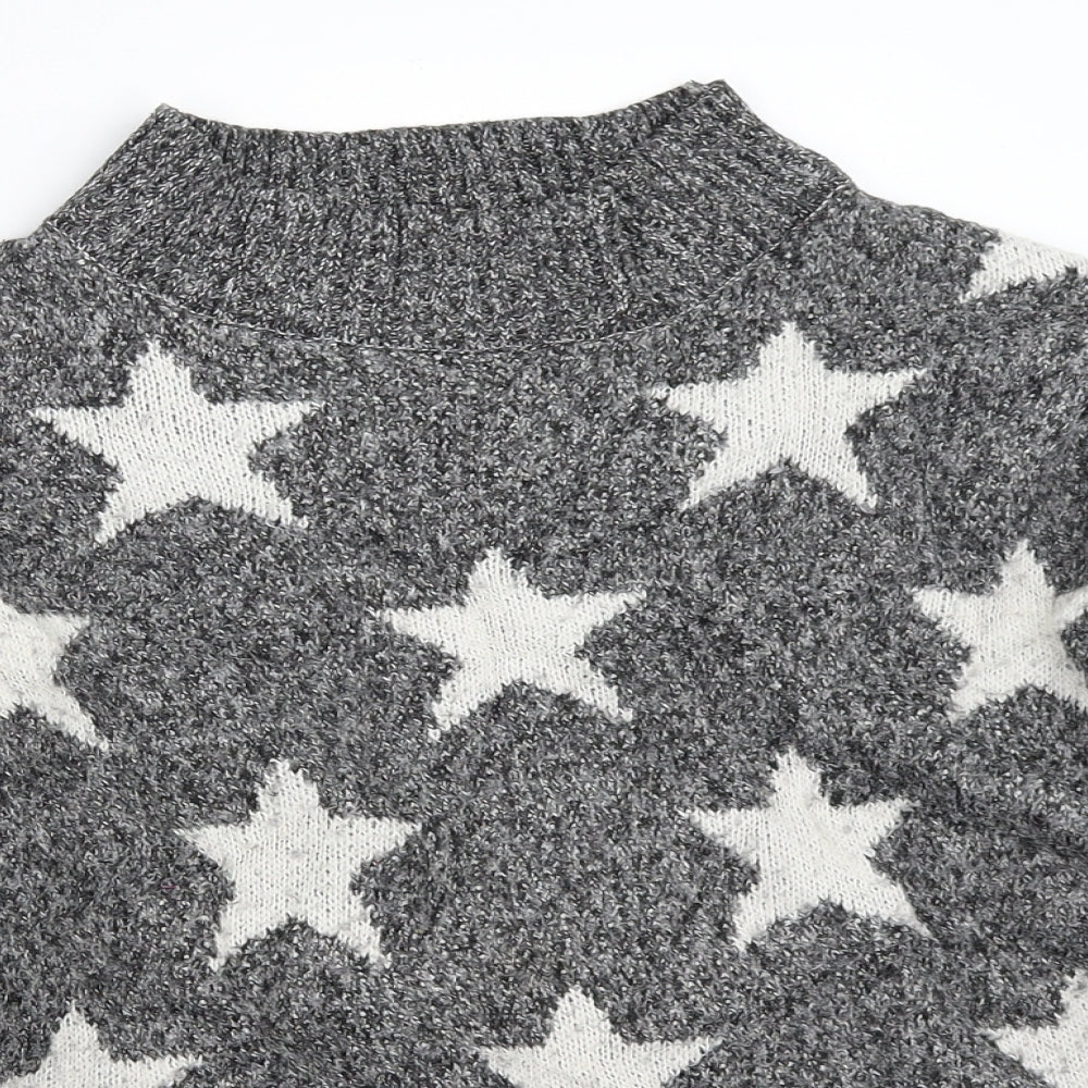 Wild Flower Womens Grey   Pullover Jumper Size S