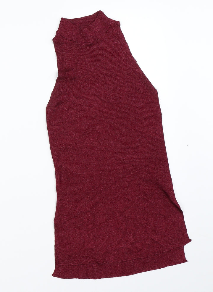 River Island Womens Red Basic Tank Size XS