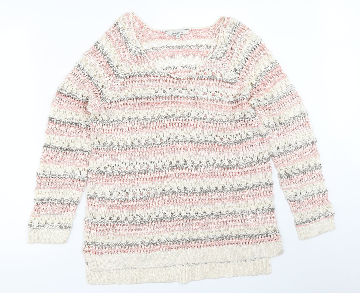 Peacocks Womens Ivory   Pullover Jumper Size M