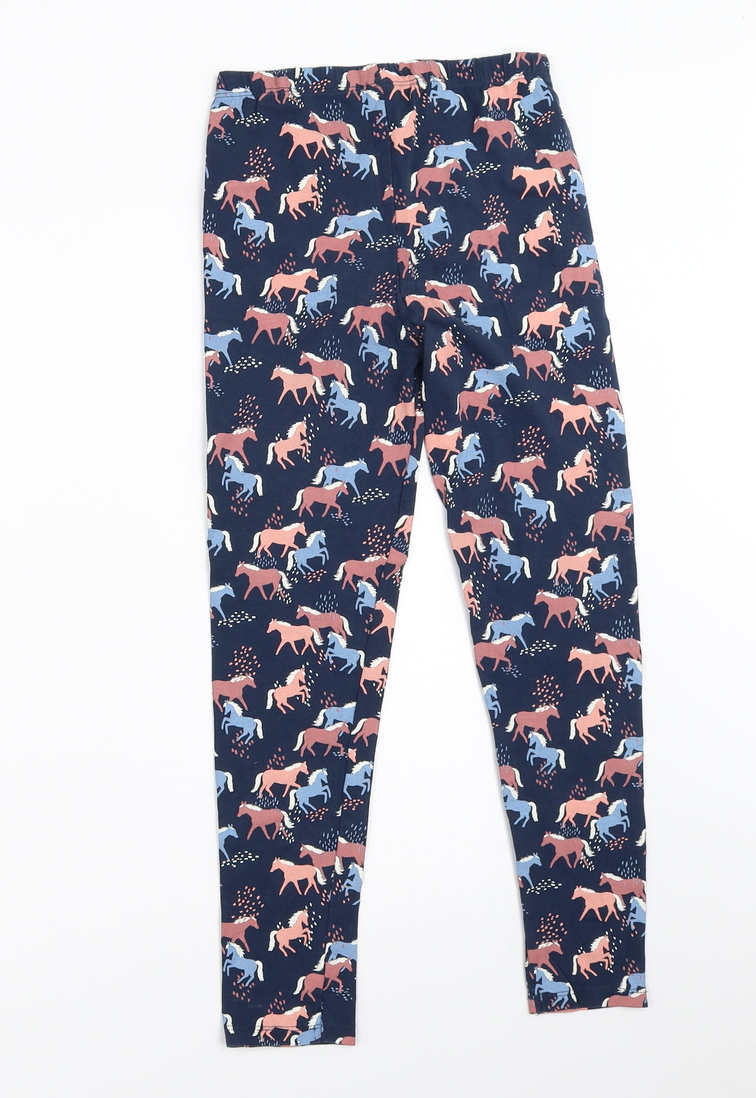 TU Girls Blue   Capri Trousers Size 10 Years - horse leggings