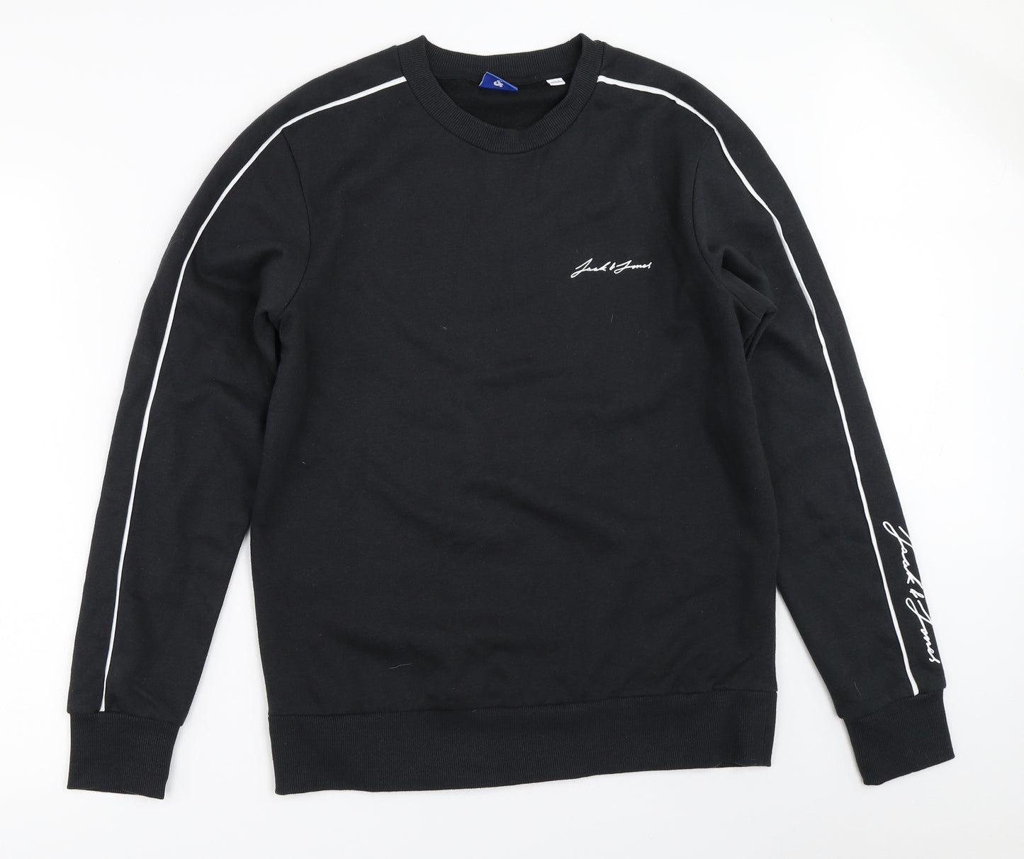 JACK & JONES Mens Black   Pullover Sweatshirt Size M