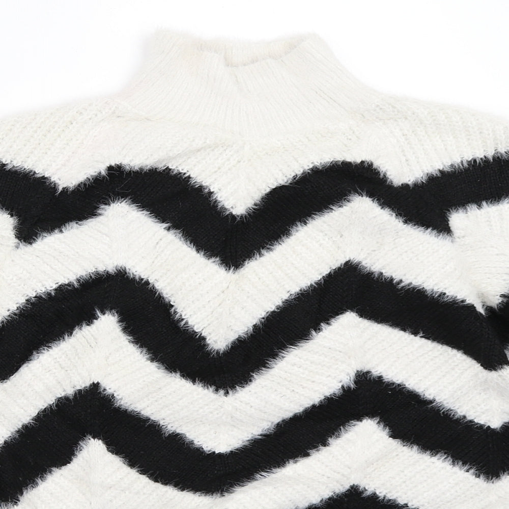 Primark Womens White   Pullover Jumper Size XS